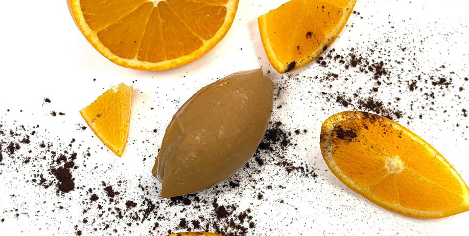 Chocolate mandarin sorbet